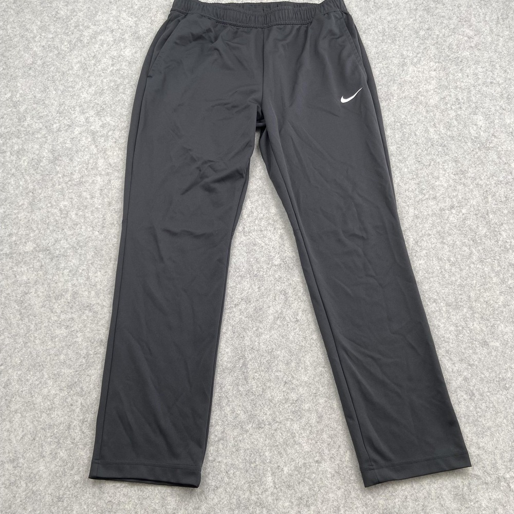 Nike Pants Mens Large (32x29) Black Dri-FIT Track Athletic Drawstring Pockets